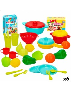 Toy Food Set Colorbaby Kitchenware and utensils 31 Pieces (6 Units)