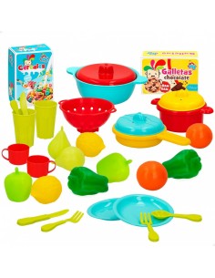 Toy Food Set Colorbaby Kitchenware and utensils 31 Pieces (6 Units) 2