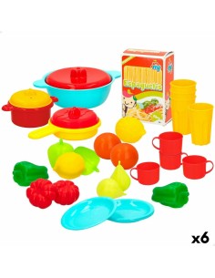 Toy Food Set Colorbaby Kitchenware and utensils 31 Pieces (6 Units)
