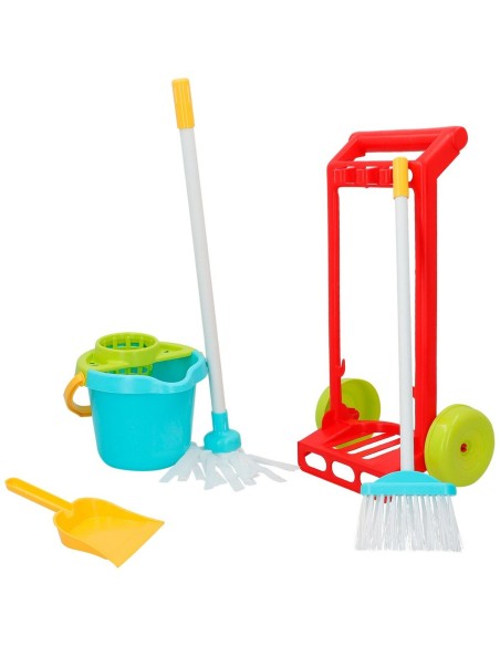 Cleaning Trolley with Accessories Colorbaby 5 Pieces Toy 24,5 x 43,5 x 15 cm (20 Units)