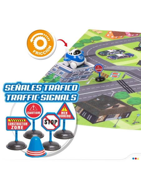 Play mat Speed & Go Accessories Cars Road Cloth Plastic (6 Units)