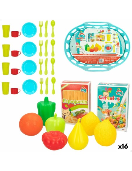 Toy Food Set Colorbaby Kitchenware and utensils 34 Pieces 33 Pieces (16 Units)