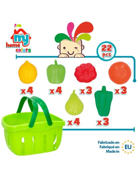 Toy Food Set Colorbaby 22 Pieces (12 Units)