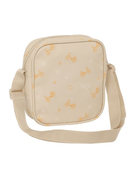 Shoulder Bag Safta Bear Beige 16 x 18 x 4 cm