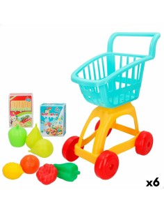 Shopping cart Colorbaby My Home Toy 10 Pieces 34 x 54 x 29 cm 6 Units