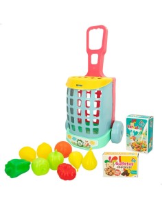 Shopping cart Colorbaby My Home Toy 12 Pieces 15 x 10 x 6 cm 8 Units 2