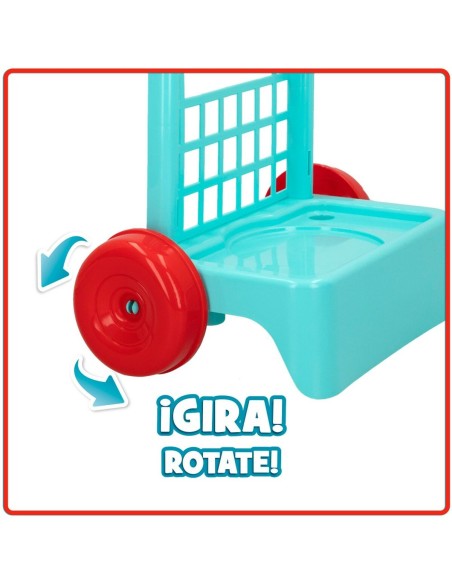 Cleaning Trolley with Accessories Colorbaby Toy 5 Pieces 30,5 x 55,5 x 19,5 cm (12 Units)