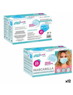 Box of hygienic masks SensiKare 25 Pieces (12 Units)