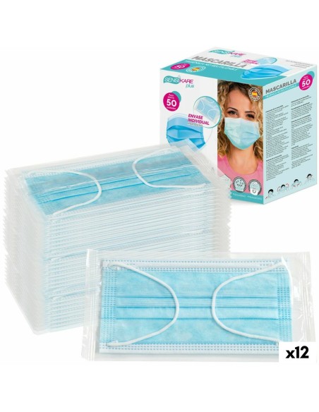 Box of hygienic masks SensiKare 50 Pieces (12 Units)