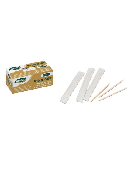 Tooth Picks Algon Wood 1000 Pieces (12 Units)