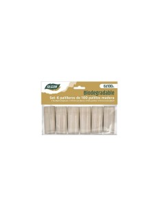 Tooth Picks Algon Wood 600 Pieces (18 Units) 2