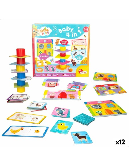 Puzzle Lisciani Carotina Baby 16 x 1 x 16,5 cm Farm 4-in-1