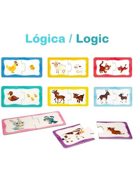 Puzzle Lisciani Carotina Baby 16 x 1 x 16,5 cm Farm 4-in-1