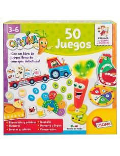Educational Game Lisciani Carotina Baby 50 Juegos Electric 4,5 x 14,5 x 3,5 cm (6 Units) 2