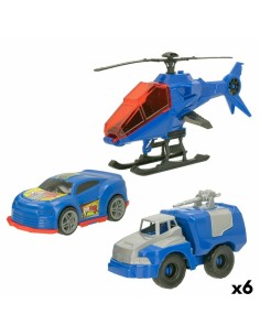 Set of cars Colorbaby 20 x 12 x 8,5 cm 6 Units 3 Pieces Police Officer