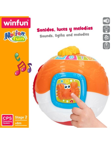 Musical Toy Winfun 15 x 15 cm (4 Units) Ball