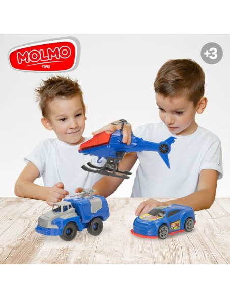 Set of cars Colorbaby 20 x 12 x 8,5 cm 6 Units 3 Pieces Police Officer