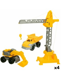 Construction Vehicles Colorbaby 31 x 41 x 9,5 cm (4 Units) 3 Pieces