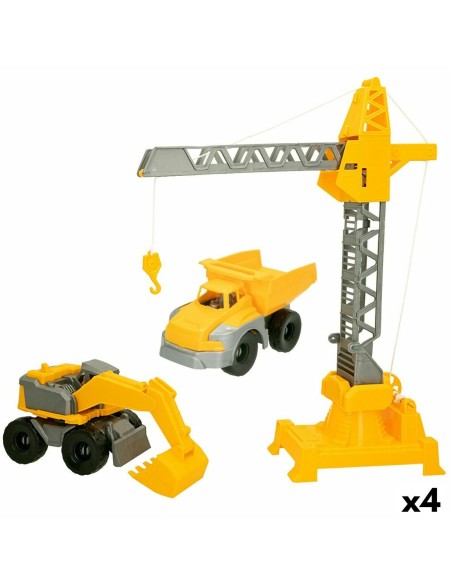 Construction Vehicles Colorbaby 31 x 41 x 9,5 cm (4 Units) 3 Pieces