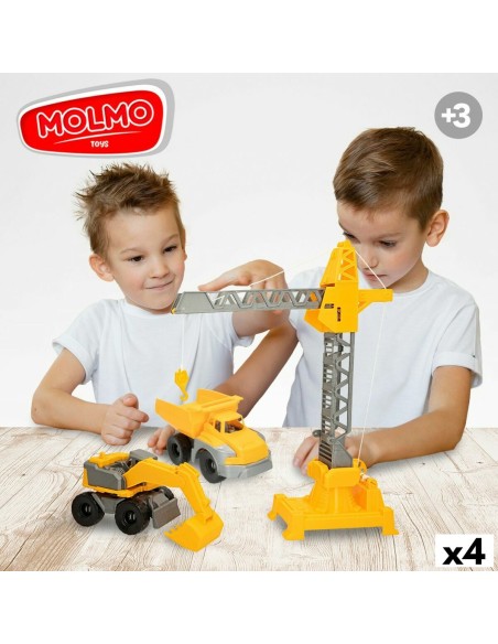 Construction Vehicles Colorbaby 31 x 41 x 9,5 cm (4 Units) 3 Pieces