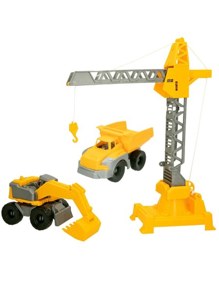 Construction Vehicles Colorbaby 31 x 41 x 9,5 cm (4 Units) 3 Pieces