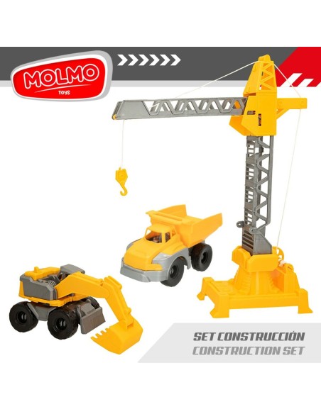 Construction Vehicles Colorbaby 31 x 41 x 9,5 cm (4 Units) 3 Pieces