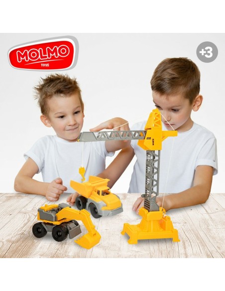 Construction Vehicles Colorbaby 31 x 41 x 9,5 cm (4 Units) 3 Pieces