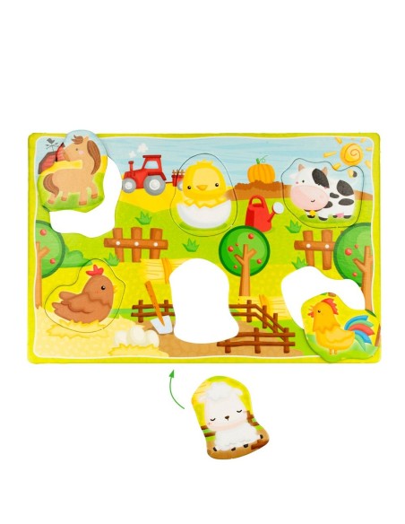 Educational Game Lisciani 26 x 6 x 26 cm animals Montessori method 67 Pieces 6 Units