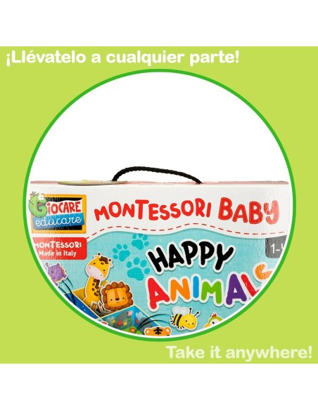 Educational Game Lisciani 26 x 6 x 26 cm animals Montessori method 67 Pieces 6 Units