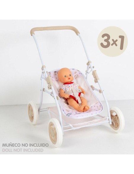 Chair for Dolls Colorbaby Safari 40 x 57 x 49 cm 4 Units Convertible