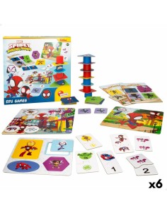 Educational Game Spidey 24,5 x 0,2 x 24,5 cm (6 Units) 10-in-1