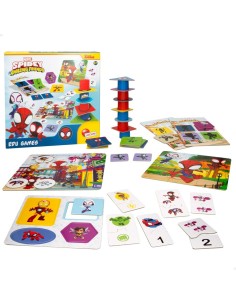 Educational Game Spidey 24,5 x 0,2 x 24,5 cm (6 Units) 10-in-1 2
