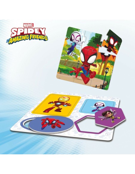 Educational Game Spidey 24,5 x 0,2 x 24,5 cm (6 Units) 10-in-1