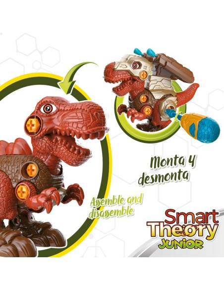Set of 2 Dinosaurs Colorbaby 21 x 14 x 9,5 cm articulated Throws Projectiles 4 Units Dinosaur