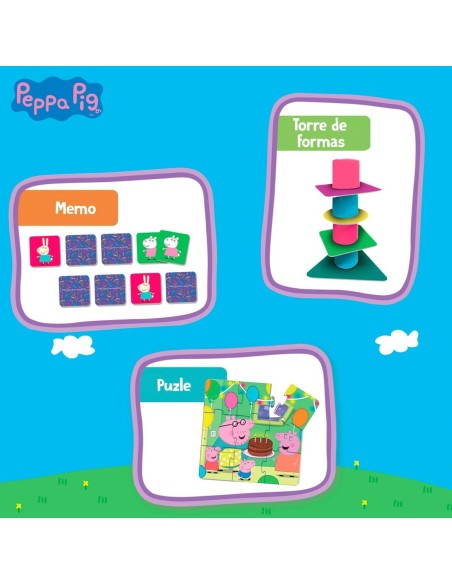 Educational Game Peppa Pig Edu Games Collection 24,5 x 0,2 x 24,5 cm (6 Units) 10-in-1