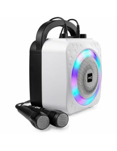 Bluetooth Speaker with Karaoke Microphone RockJam Disco Light RJPS150-BK