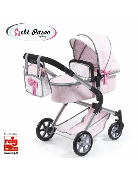 Doll Stroller Reig Combi 62 cm 82 x 79 x 38,5 cm Pink