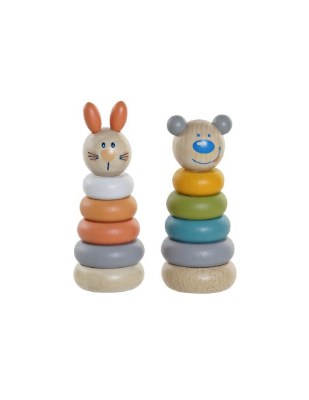 Educational Game Home ESPRIT 5,5 x 5,5 x 14 cm animals (2 Units)
