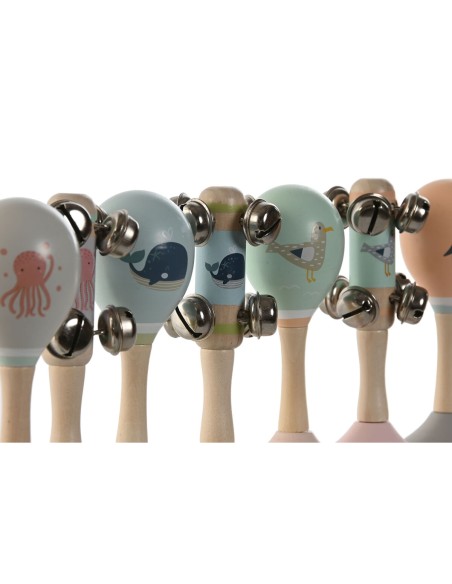 Musical Toy Home ESPRIT Wood 11,5 x 2 x 15,5 cm Maracas (4 Units)