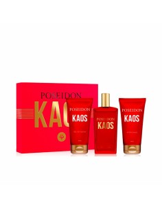 Men's Perfume Set Poseidon POSEIDON KAOS EDT 3 Pieces