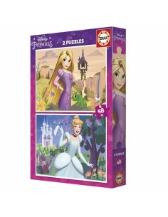 2-Puzzle Set Disney Princess Cinderella and Rapunzel 48 Pieces 2