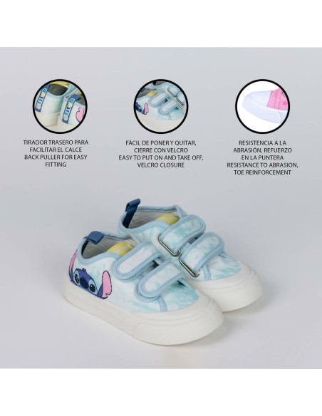 Sports Shoes for Kids Stitch Light Blue