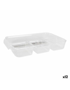 Multi-Purpose Organiser Confortime Transparent 37,5 x 23,5 x 5, cm (12 Units)