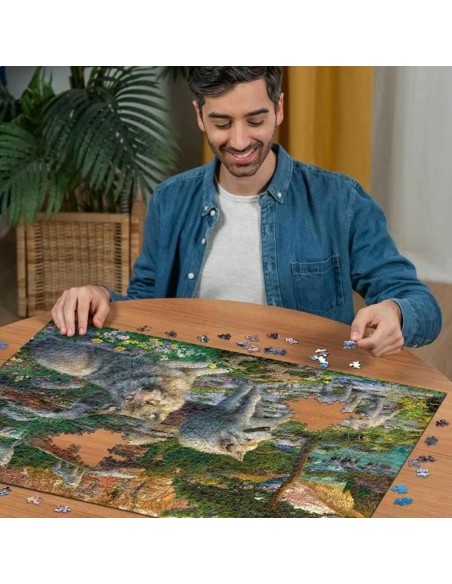 Puzzle Ravensburger Wolves in Spring