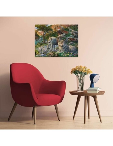 Puzzle Ravensburger Wolves in Spring