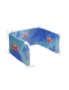 Cot protector HappyFriday Le Petit Prince Son avion Multicolour 210 x 40 cm