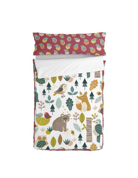 Quilted Zipper Bedding HappyFriday Moshi Moshi Harvestwood Multicolour 105 x 200 cm