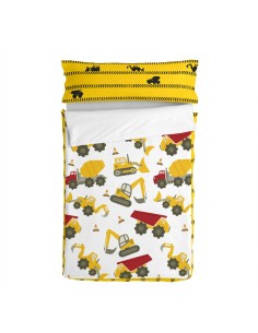 Quilted Zipper Bedding HappyFriday Mr Fox Machinery Multicolour 105 x 200 cm
