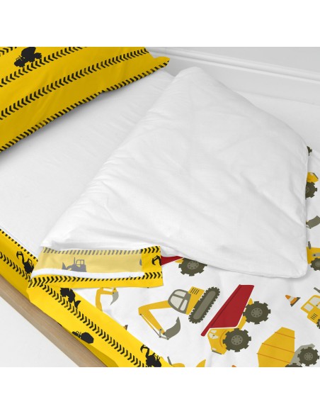 Quilted Zipper Bedding HappyFriday Mr Fox Machinery Multicolour 105 x 200 cm
