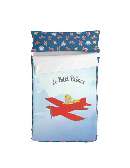 Quilted Zipper Bedding HappyFriday Le Petit Prince Son Avion Multicolour 105 x 200 cm